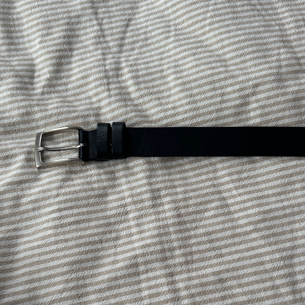 Men's Black Leather Belt